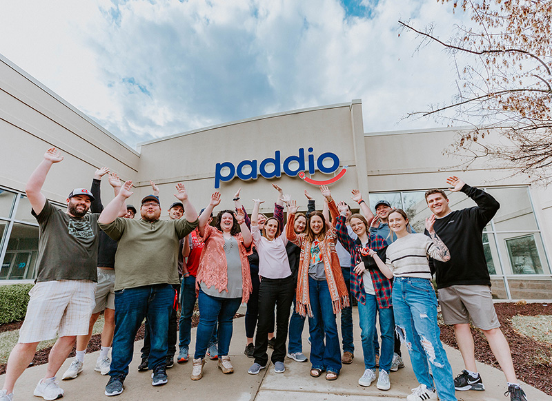 paddio team in front of office